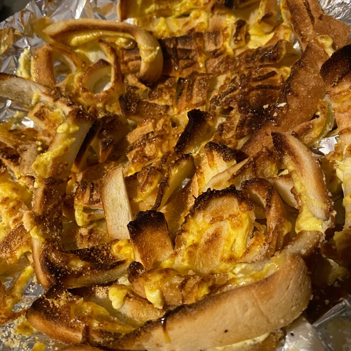 超簡単!カリカリパンの耳チーズ